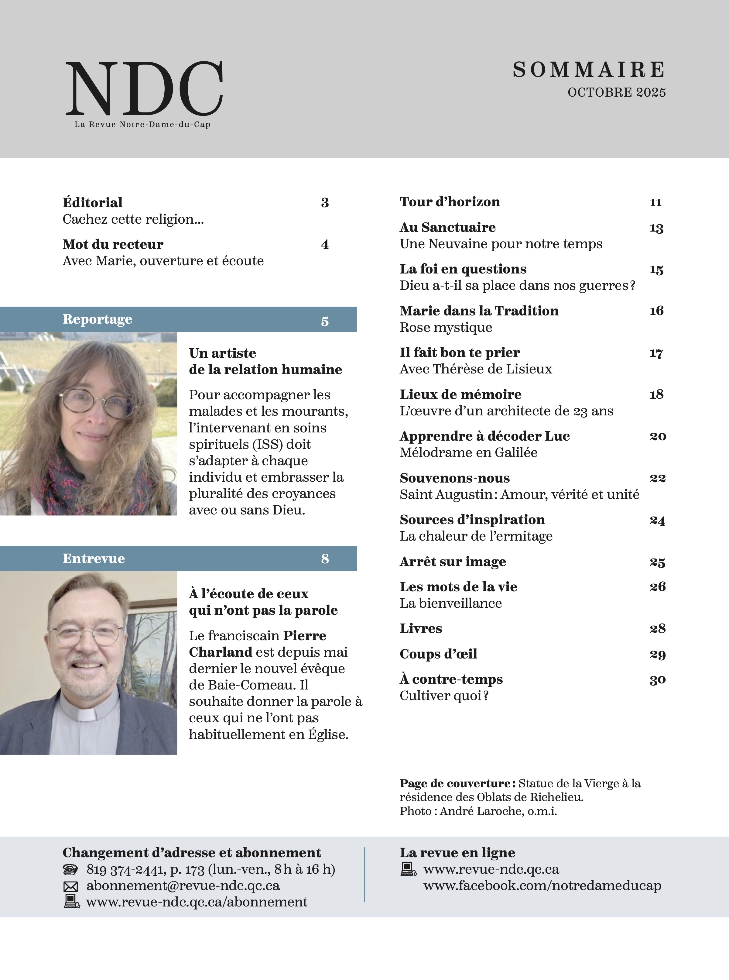 Sommaire de la Revue NDC d'octobre 2025