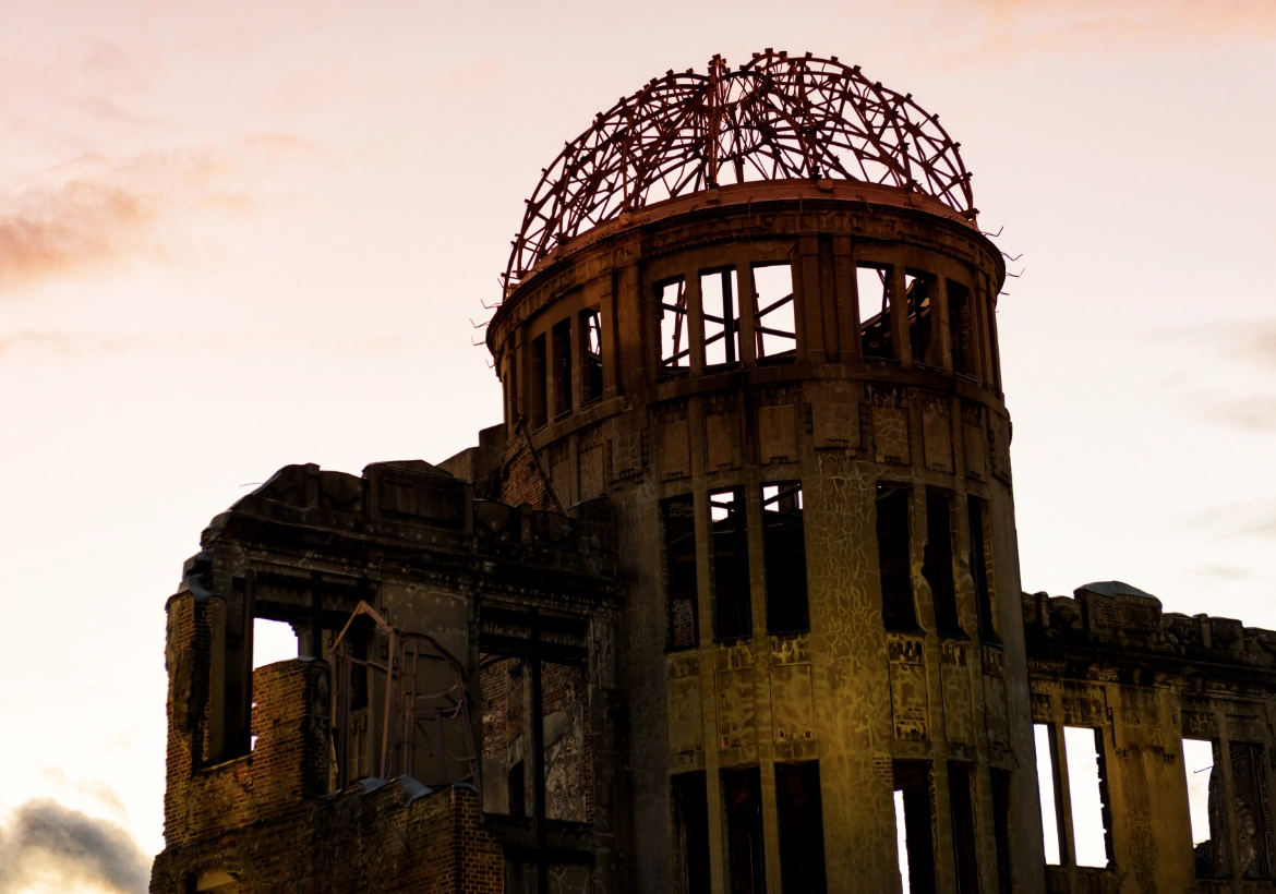 Vestiges d'Hiroshima après la guerre